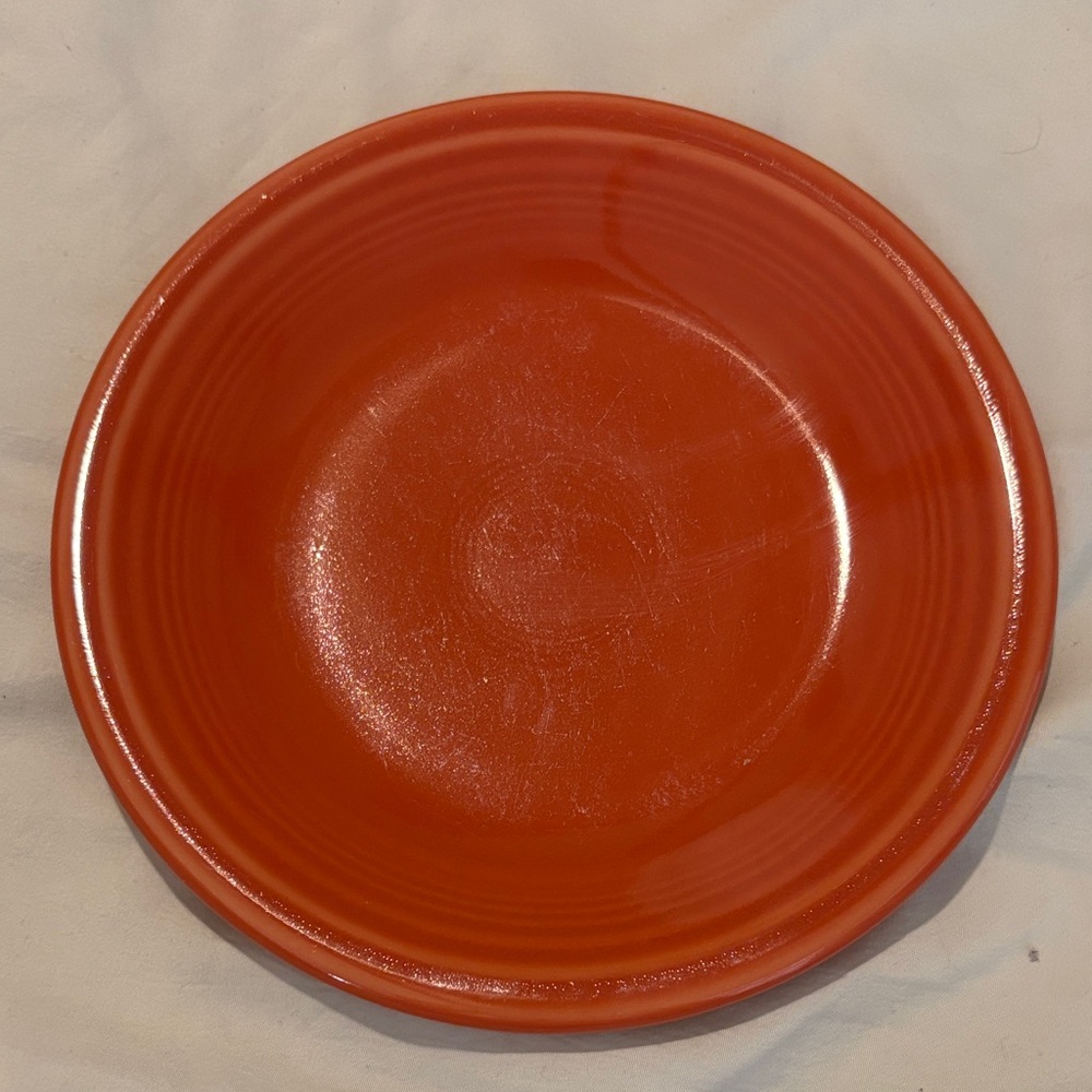 Fiesta ware Persimmon 7 inch salad plate